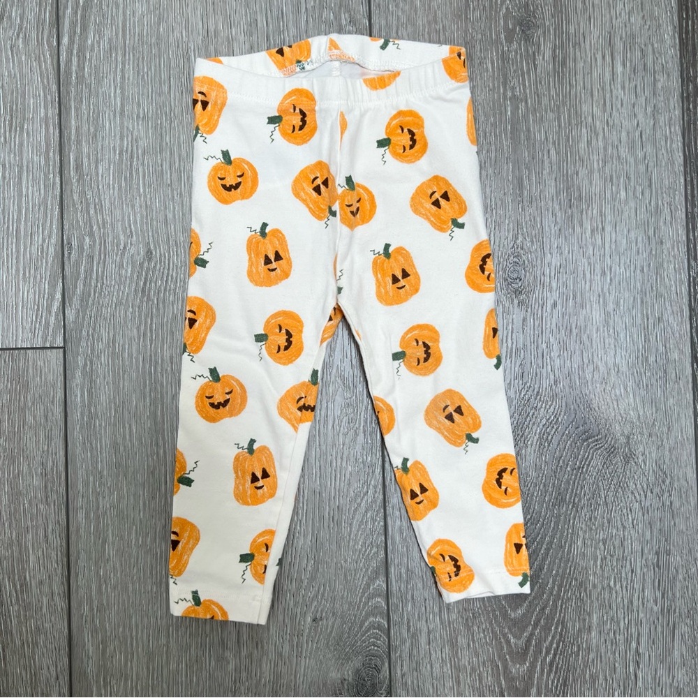 OLD NAVY PUMPKIN HALLOWEEN LEGGINGS 18-24MO